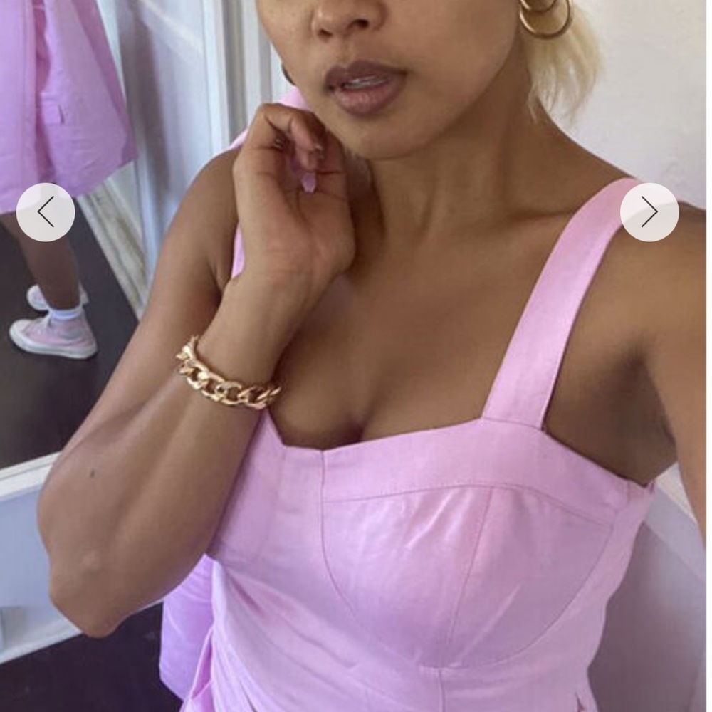 Pink Top & High- Waisted Short Set
